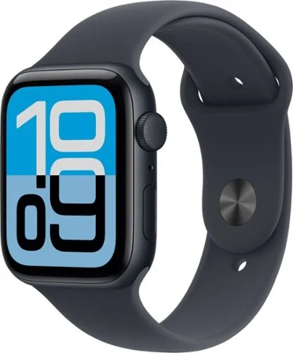 Apple Watch SE 3 (GPS) 44mm Midnight Aluminum Case with Midnight Sport Band - M/L