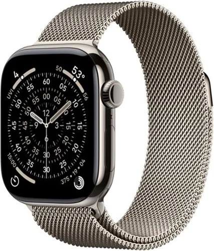 Apple Watch Series 11 (GPS+Cellular) 42mm Titanium Case with Natural Milanese Loop - Natural - (2025)