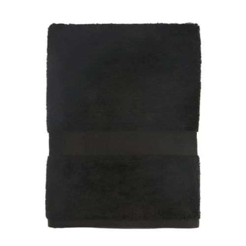 Mainstays Basic Bath Towel - Soft 100% Cotton, Highly Absorbent, Black - 27 in. x 52 in.