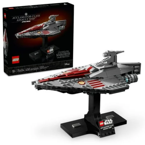 LEGO Star Wars Acclamator-Class Assault Ship Building Set - 75404 - 450 Pieces