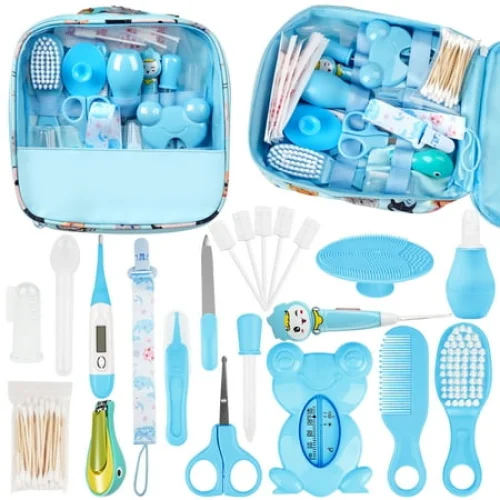 21-Piece BUSATIA Infant Safety Care Set - Baby Grooming Kit with Essentials for Newborns