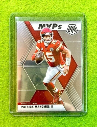 PATRICK MAHOMES MOSAIC SILVER CHROME CARD JERSEY #15 CHIEFS MVP's SP 2020 Panini