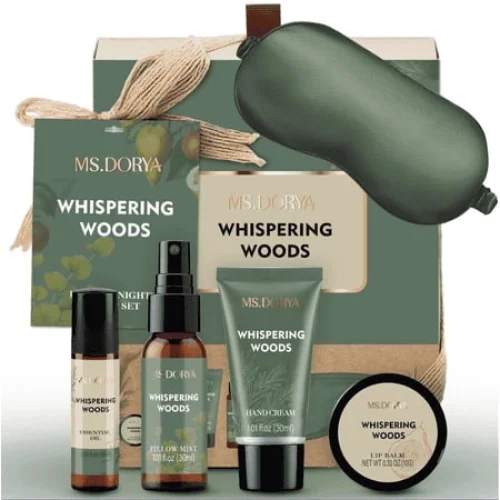 MS.DORYA Spa Gift Box for Women, Birthday Holiday Body Care Mother's Day Gifts Set for Mom, 5 Pcs