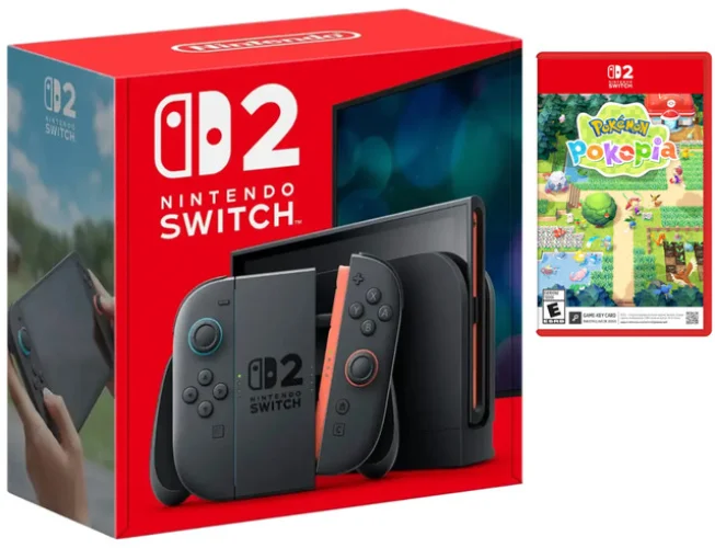 NEW Nintendo Switch 2 Gaming Console with Pokemon Pokopia and Screen Protector