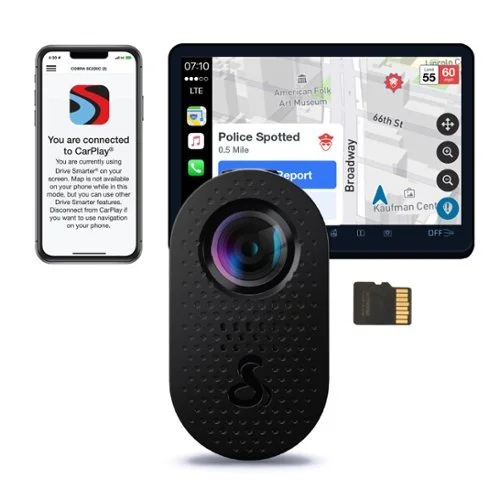 Cobra - SC 120 QHD Universal Dash Cam, works with Apple CarPlay/Android Auto - Black