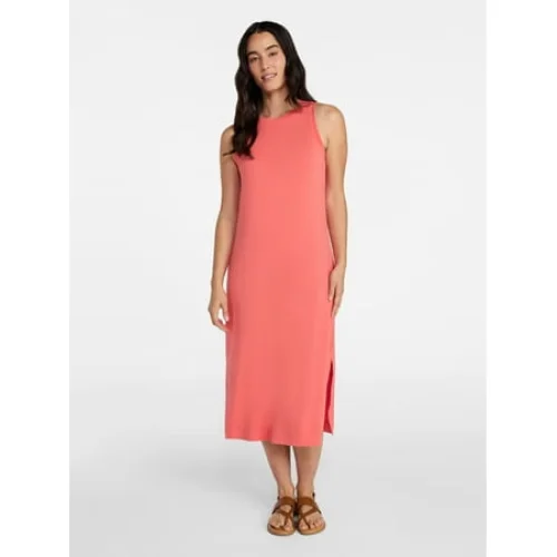 Time and Tru Women's Sleeveless Midi Column Dress, Sizes XS-XXXL