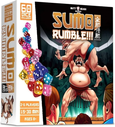 SUMO RUMBLE Nutt Heads Board Game 2-6 Players Dice BRAND-NEW & SEALED 19z