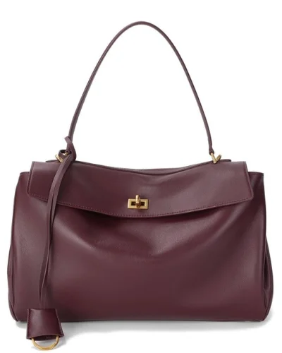 Tiffany & Fred Paris Large Smooth Leather Tote Women's