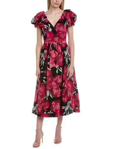 Teri Jon By Rickie Freeman Midi Dress Women's