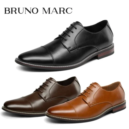 Bruno Marc Men's Prince Classic Modern Formal Oxford Lace Up Dress Shoes Elegant