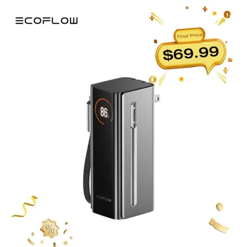 EcoFlow Rapid Pro 3-in-1 Power Bank 10000mAh & 67W Foldable AC Plug 45W Recharge