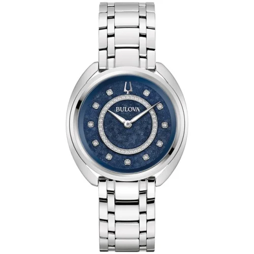 Bulova Women's Duality Classic Quartz Silver Stainless Steel Watch 34 MM 96X160