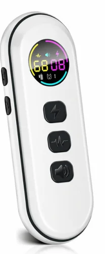 Ultra-Small Dog Shock Collar WHITE HANDHELD *REMOTE ONLY*, FOR 8"-26" COLLAR 13z