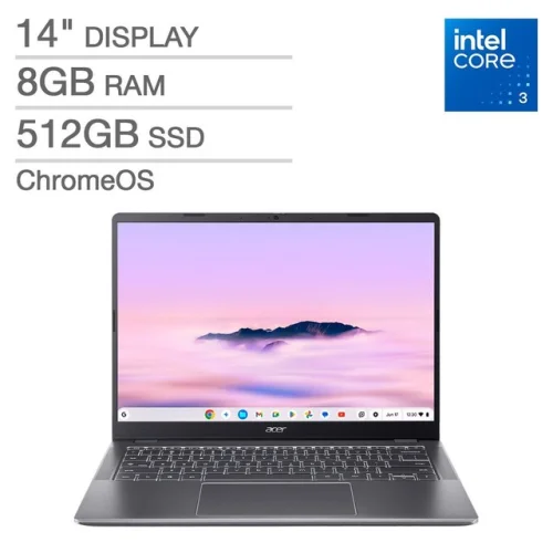 Acer Chromebook 514 14 NB FHD Intel i3-N305 8GB RAM 512GB SSD Refurbished