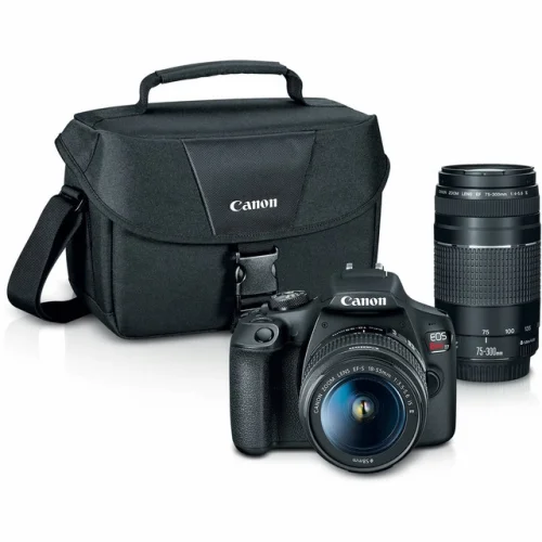 Canon EOS Rebel T7 DSLR Camera with 18-55mm & 75-300mm Lenses