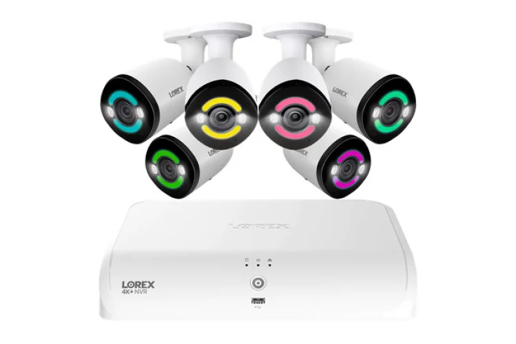 Lorex 4K+12MP Outdoor Security Camera System, 6 IP Wired Bullet Camera (M.Ref)
