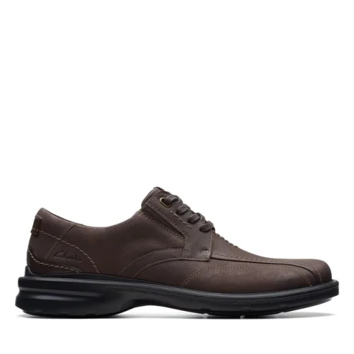Clarks Mens Gessler Lace Brown Leather Casual,Dress Casual  Shoes