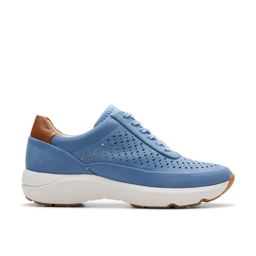 Clarks Womens TIVOLI GRACE Blue Leather Active  Shoes