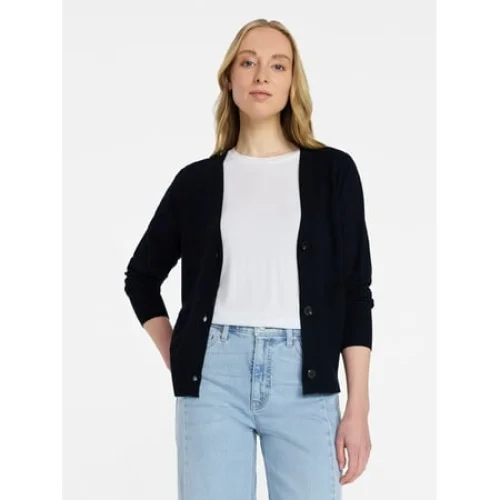 Time and Tru Women's V-Neck Cardigan Sweater, Lightweight, Sizes XS-XXXL