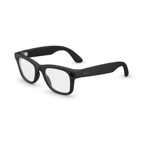 Ray-Ban Meta - Wayfarer (Gen 2) glasses with Meta AI, Audio, Photo, Video Compatibility - Clear lenses - Matte Black