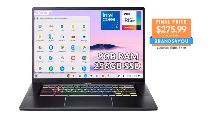 Acer Chromebook Plus 516 GE 16" Core 5-120U 8GB 256GB SSD ChromeOS Refurbished