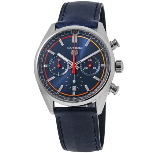 New Tag Heuer Carrera Chronograph Automatic Blue Men's Watch CBN201D.FC6543