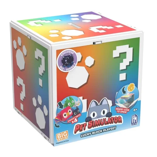 Pet Simulator X Lucky Block Playset 6 Pieces 4  Pets Coin