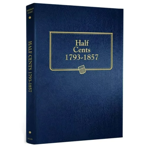 Album For US Half Cent Coins 1793-1857 Whitman Model 9109 Free Shipping NEW