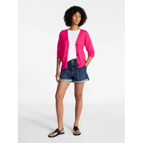 Time and Tru Women's V-Neck Cardigan Sweater, Lightweight, Sizes XS-XXXL