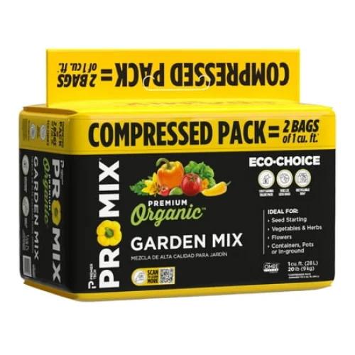 PRO-MIX Premium Organic Garden Soil Mix, 2 Cu ft Compressed Bale
