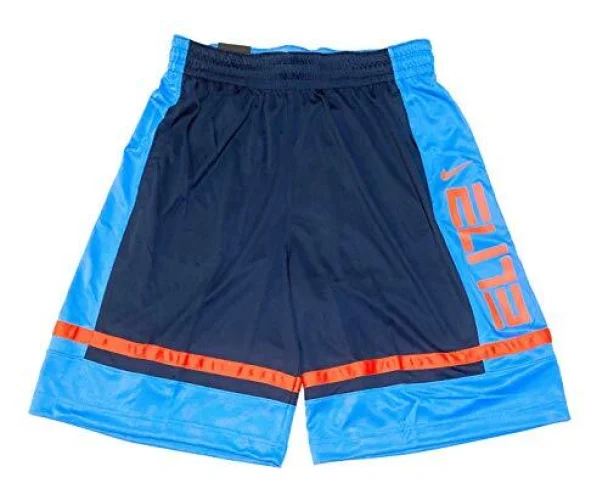 Men's Nike Dri-FIT Elite Basketball Shorts Blue Orange AT3177-452