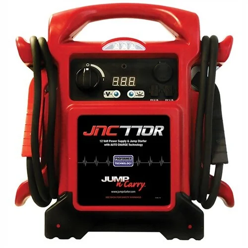 Clore 1700 Peak Amp Premium 12 Volt Jump Starter JNC770R with charging cord