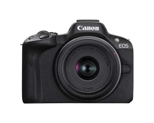 Canon EOS R50 Mirrorless 4K Camera w/18-45mm Lens Kit - Black