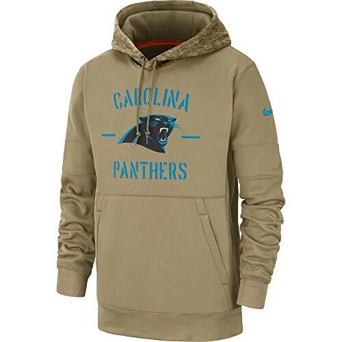Nike Men's Carolina Panthers Salute to Service NFL Hoodie Tan AT6724 297