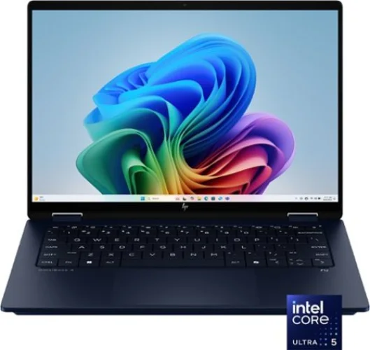 HP - OmniBook X Flip 2-in-1 - Copilot+ PC - 14" 2K Touch-Screen Laptop - Intel Core Ultra 5 226V - 16GB Memory - 512GB SSD - Atmospheric Blue