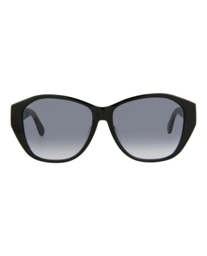 Saint Laurent Womens Round/Oval Black Black Grey Fashion Designer Eyewear