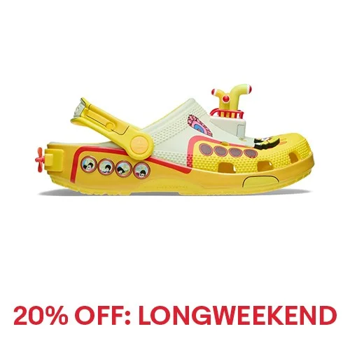 Crocs Adult The Beatles Yellow Submarine Classic Clogs
