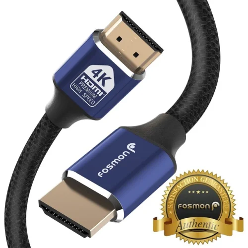 Fosmon [1FT][4K UHD|3D Ready] Gold Plated High Speed Ethernet HDMI 2.0 Cable
