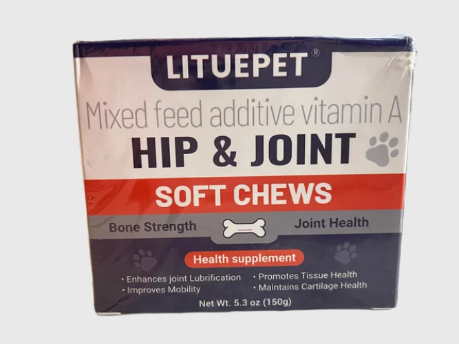 60ct LITUEPET Hip+Joint Soft Chews Dog Supplement Joint Pain Relief LG DOG 13z