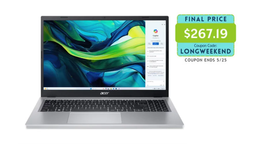 Acer Aspire 15 15.6" Ryzen 5 7520U 7000 Series 8GB 512GB SSD Radeon Win11 Refurb