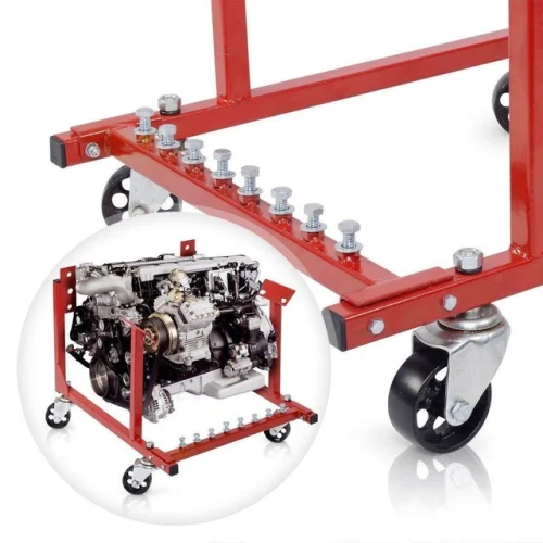 Hot 1000lb Auto Engine Cradle Stand for Chevrolet Chevy w/Dolly Wheels 3"