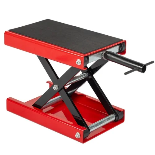 1100 LB Red Mini Scissor Lift Jack ATV Motorcycle Dirt Bike Scooter Crank Stand