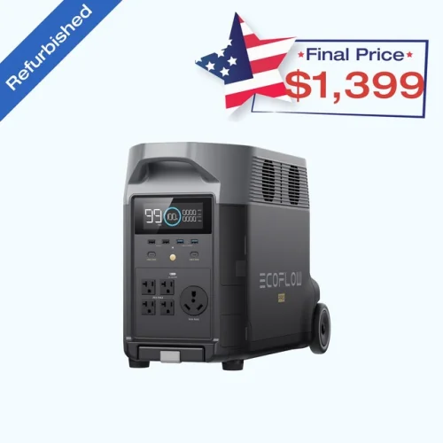 EcoFlow DELTA Pro 3600Wh Power Station Generator Certified Refurbished, LFP