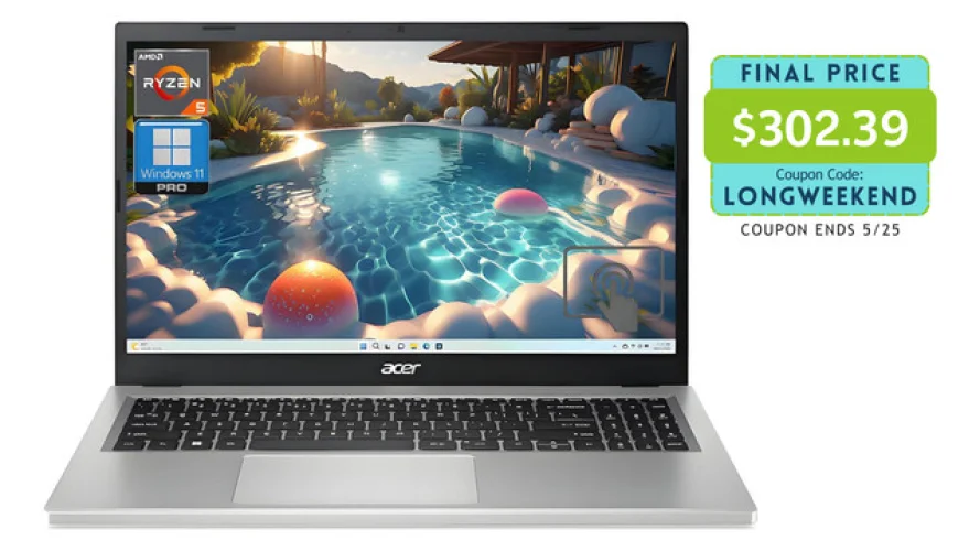 Acer Aspire 3 15.6" Ryzen 5 7520U 7000 Ser 16GB 1TB SSD Radeon Graphics Refurb