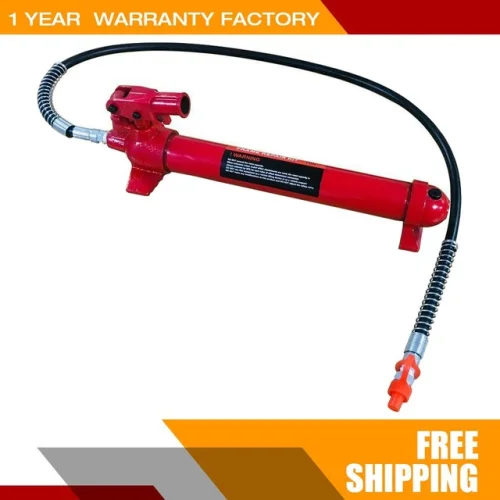 10Ton Hydraulic Jack Hand Pump Ram for Porta Power Portable Red