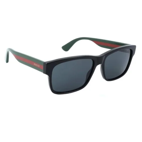Gucci Grey Square Men's Sunglasses GG0340S 006 58 GG0340S 006 58