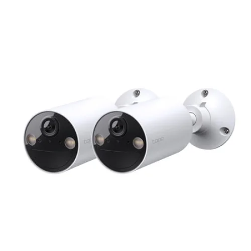 TP-Link Tapo Wireless Indoor/Outdoor 2K Security Camera, Waterproof, Rechargeable, Battery-Powered, Install Anywhere, Local or Cloud Storage - Subscription not Required, Two-Way Audio - TC82(2-pack)