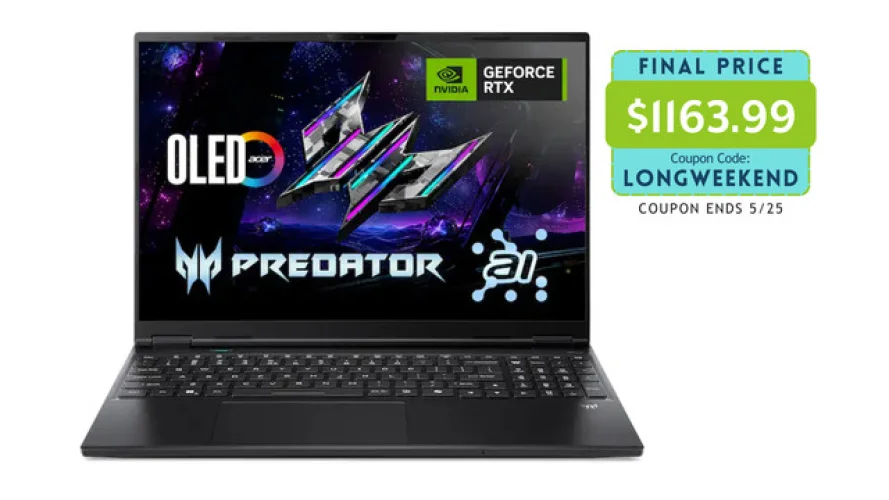 Acer Predator Helios Neo 16S 16" Ultra 9 275HX 16GB 1TB RTX 5060 Win11 AI PC Ref