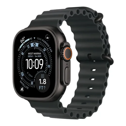 Apple Watch Ultra 3 49mm GPS Cellular Titanium Case w Black Ocean Band MF0J4LW/A