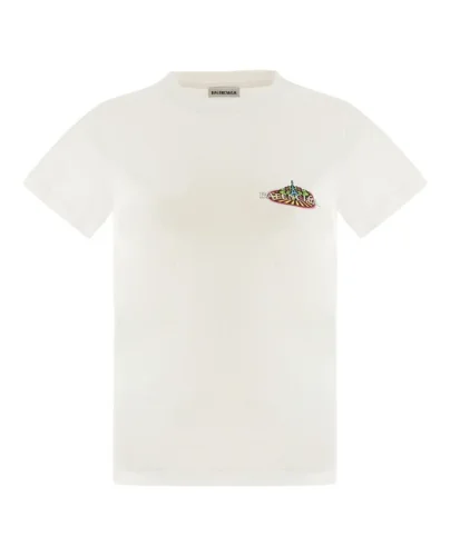 Balenciaga Womens Bonjour  T-Shirt
